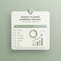 Budget Planner & Expense Tracker digital spreadsheet cover